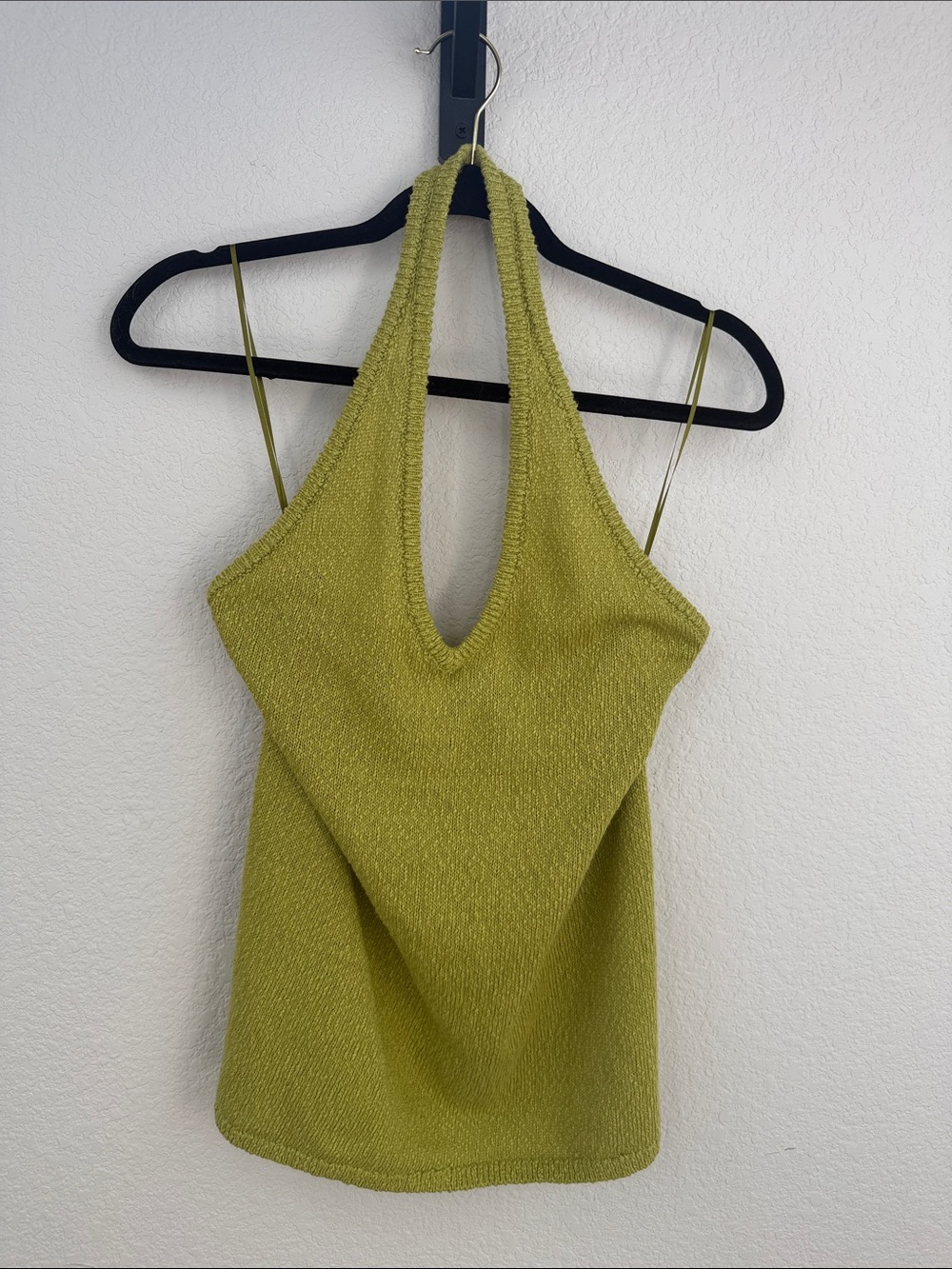 Free People Green Knit Halter Set Size XS